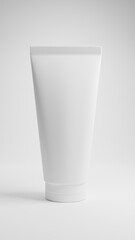 plastic facial cleansing foam. 3D rendering.