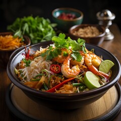 stir fried noodles with shrimp