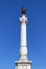 The Column of Pedro IV (Portuguese: Coluna de D. Pedro IV), a monument to King Peter IV of Portugal, in the centre of Rossio Square
