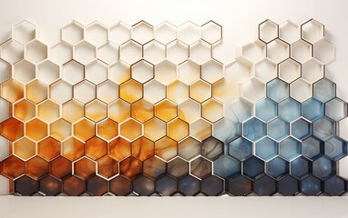Geometric Hexagon wall.