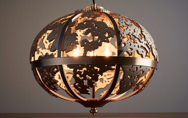 Round Ceiling light,  Globe light fixture.