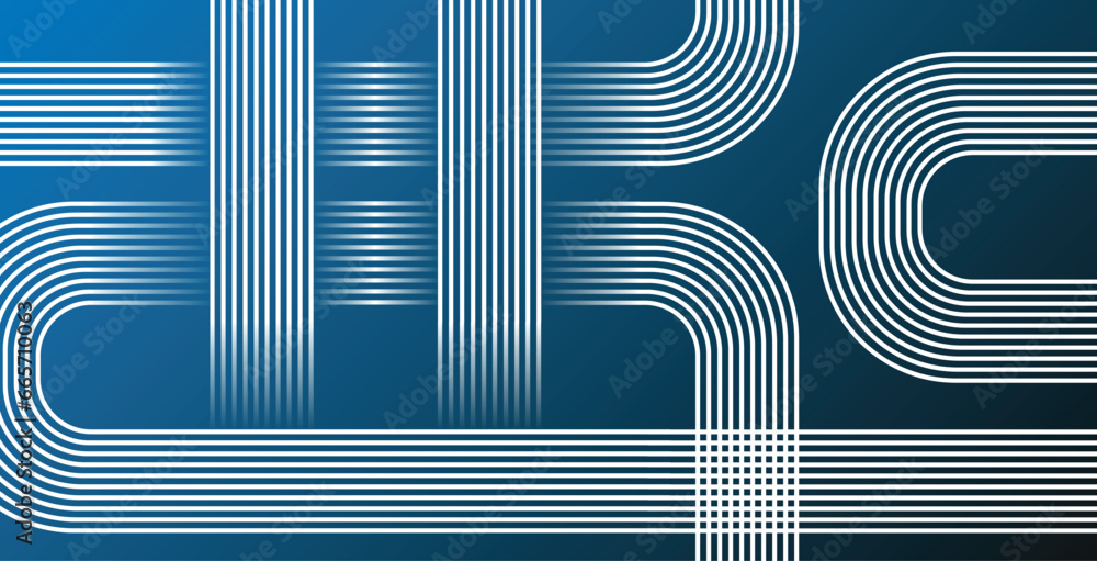 Aufkleber abstract blue gradient geometric lines pattern on white background. geometric lines art. modern roun