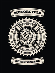 Obraz premium Motorcycle tshirt design, Motorcycle vintage graphics