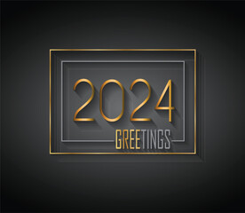 2024 Happy New Year background.