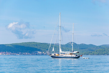 yacht at sea in Croatia