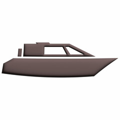 Ship  water transport for decoration and design.