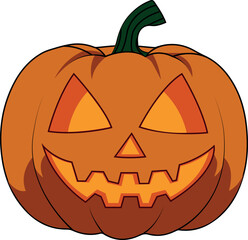 halloween pumpkin isolated