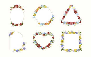 Floral Frame Illustration