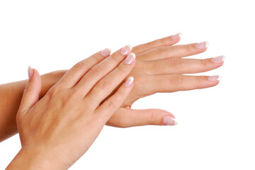 women hand isolated white png image_ scine care png image