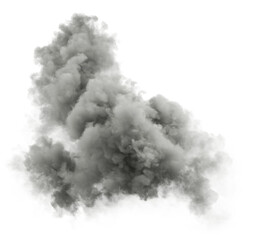 Meteorology gloomy clouds isolated on transparent backgrounds 3d illustration png