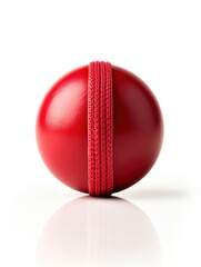 Cricket ball isolated on white background