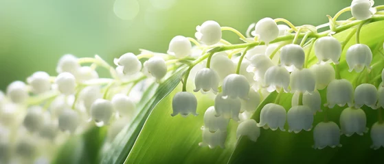 Fototapeten Soft focus macro view of a Lily-of-the-valley bloom. © smth.design