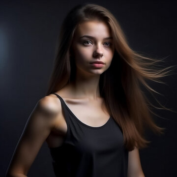 image of a young beautiful girl