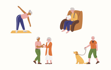 Aging Society Illustration