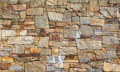 Mur d'une maison de pierre ancien pour vos arrières plans.