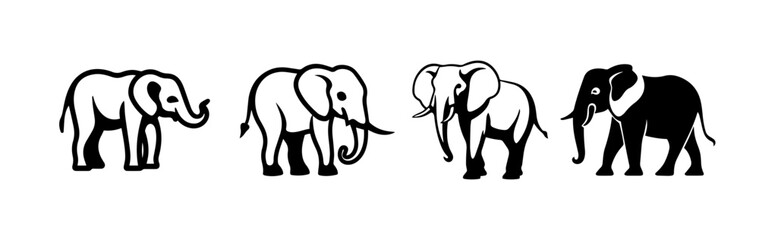 silhouette of a elephant
