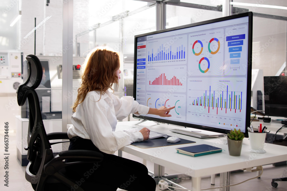 Aufkleber financial business analytics data dashboard
