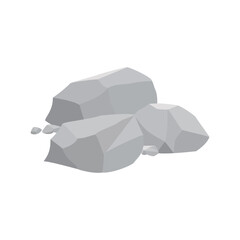 flat stone design illustration. nature sign and symbol.