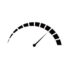 speedometer icon design. speed, temperature measurement sign and symbol.