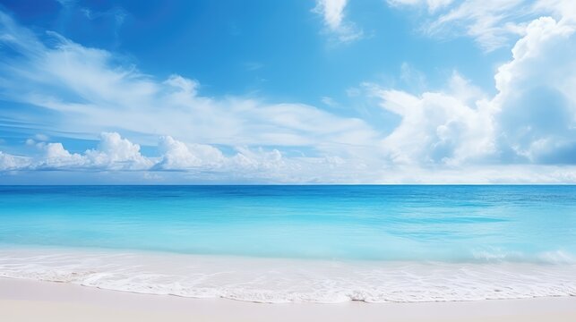 tropical beach. sea and beach. clean and beautiful white beach