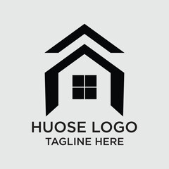 House logo design simple concept Premium Vector