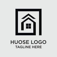 House logo design simple concept Premium Vector