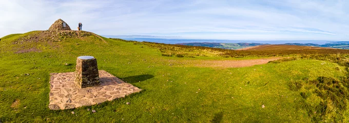 Foto op Plexiglas Aerial view of the Dunkery hill, the highest point of Exmoor, England © Alexey Fedorenko