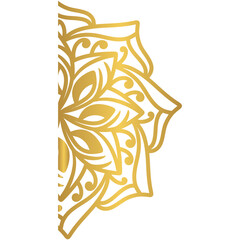 Mandala round ornament background with gradient