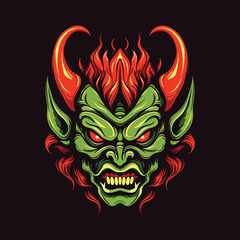 Demon Devil Mascot And Esport Logo