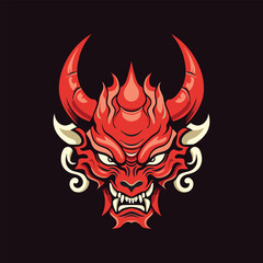 Demon Devil Mascot And Esport Logo