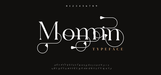 Modern Bold Font. Typography urban style alphabet fonts for fashion, sport, technology, digital, movie, logo design, vector illustration