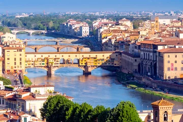 Raamstickers Ponte Vecchio,.Florence,Tuscany,Italy,Europe © Earth Pixel LLC.
