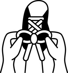 shoelaces  icon