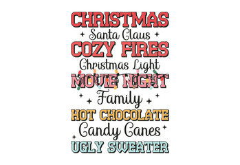 Christmas, Retro Christmas Quote, Merry Christmas, Christmas Coffee, Santa Claus