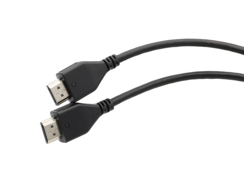 DMI cable connector on transparent background (PNG File)