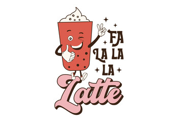 Christmas, Retro Christmas Quote, Merry Christmas, Christmas Coffee, Santa Claus