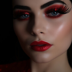 Valentine's theme makeup style