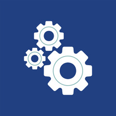 mechanical gear 3 gear symbol design