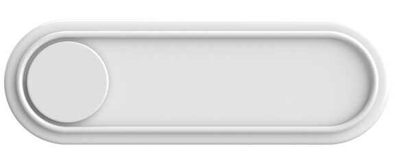 3D button. Empty button. 3D illustration.