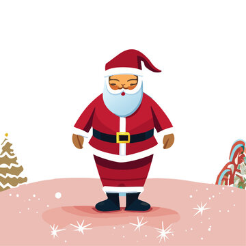 Enchanting Christmas Wonderland with Santa Claus_Soft Pastels Meet Santa's World