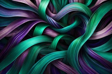 Marbled swirls of aqua and teal paint creating a soothing liquid texture  - obrazy, fototapety, plakaty