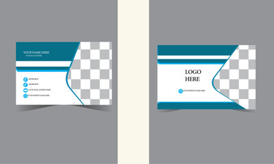 modern business card design City Background Business Card Design Template Creative and Clean Can be adapt to Brochure, Annual Report, Magazine,Poster double sided business card design template Vector 