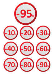 Notice sale label. vector illustration