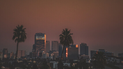 Sunset over Los Angeles