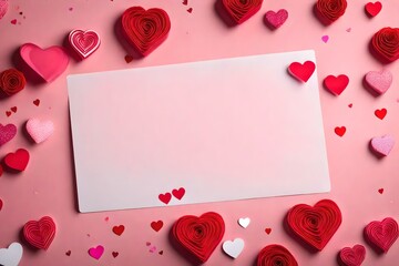 valentine background with hearts