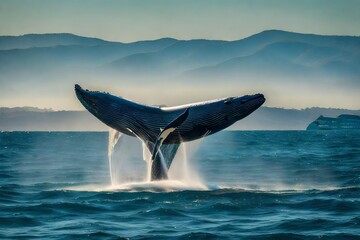 Fototapeta premium dolphin jumping out of the water