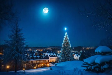 christmas night in the city