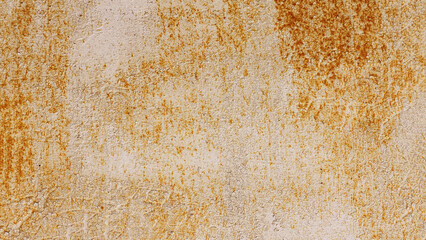 Metal surface with old damaged paint and rust.