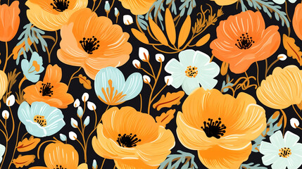 seamless pattern design for fashion textiles, graphics, backgrounds