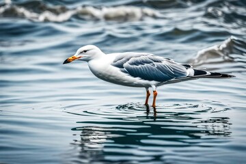 Fototapeta premium seagull on the beach